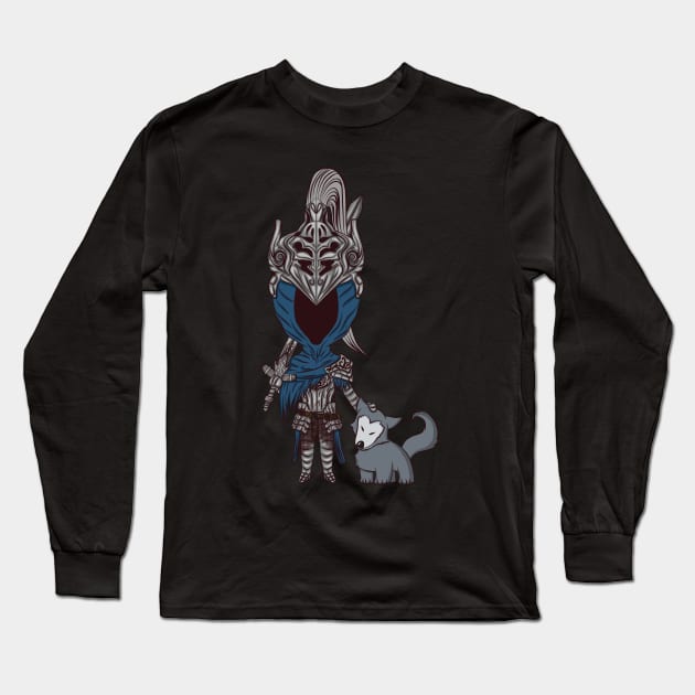 Artorias and Sif Long Sleeve T-Shirt by dixieulquiorra